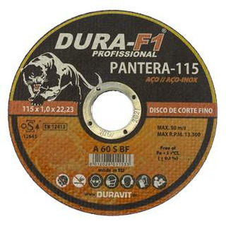 Disco Corte Fino Aço Inox 115x1.6mm22.23