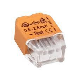 ORNO - Ligador para Fio Rigido 2x2,5mm Blister 10Un OR-SZ-8004/2/10