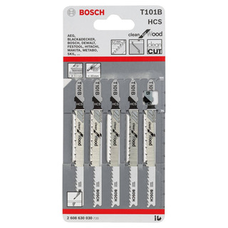 Bosch - Lamina Serra Vertical T101B Clean Madeira 5 PC