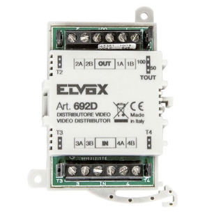 Elvox - Distribuidor Passivo de Piso para Adaptação da Impedância do Sinal de Vídeo em Linhas de Conexão Balanceadas 620D