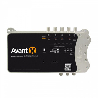 Televés - Avant X Basic-Sat com Filtro Anti-LTE Amplificador Programável com Filtragem Digital 6e/2s F com 2 Modos Selecionáveis 532113