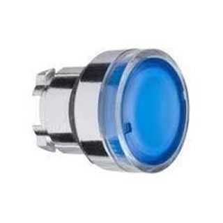Cabeça Botão Luminoso Azul para Furo 22mm ZB4BW36