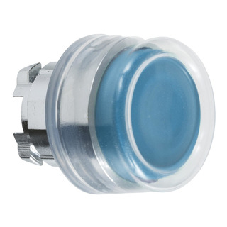 Schneider - Cabeça De Botão Azul Com proteção Silicone Para Furo 22mm ZB4BP6