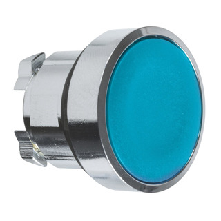Cabeça De Botão Pressão Faceado Azul Para Furo 22mm ZB4BA6