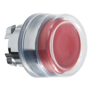 Schneider - Cabeça De Botão Pressão Vermelho Com Proteção Silicone Para Furo 22mm ZB4BP4