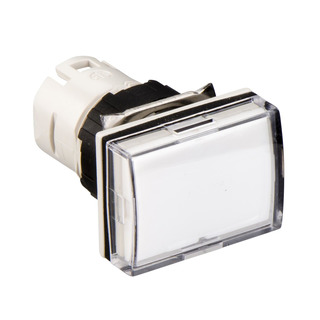 Schneider - Cabeça De Sinalização Luminoso Rectangular Branco Para Furo 16mm ZB6DV1